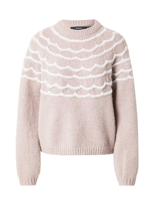 VERO MODA Pullover 'CHARMAINE'  brokade / hvid