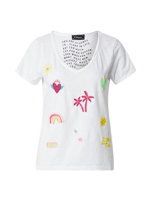 Grace Shirts  gul / lysegrøn / pink / hvid