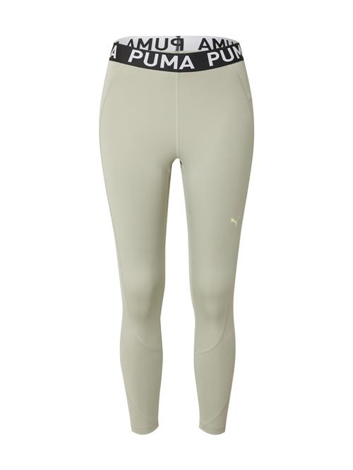 PUMA Sportsbukser 'Strong'  pastelgrøn / sort / hvid