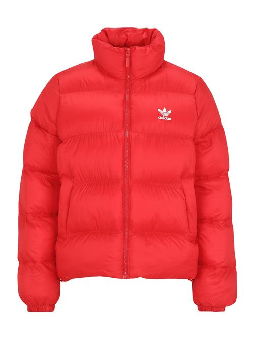 ADIDAS ORIGINALS Overgangsjakke 'Adicolor'  rød / hvid