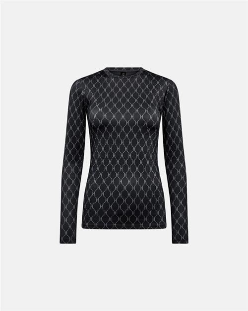 Bluse "Logo" | Polyester | Sort