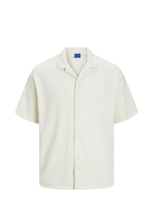 Se Jack & Jones Jorvalencia Ottoman Resort Ss Shirt Jack & J S Cream ved Booztlet
