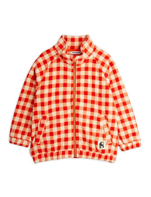 Mini Rodini Gingham Fleece-jakke  Red 92/98 cm  Rød  92/98 cm  mand