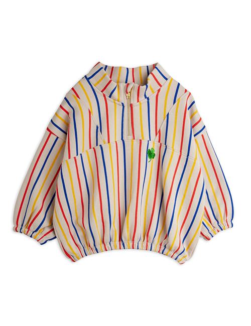 Mini Rodini GOTS Clover Emb Half Zip Sweatshirt Multi  Multi 140/146 cm  Hvid  140/146 cm  mand