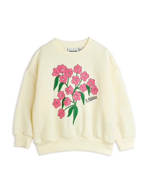Mini Rodini GOTS Alpine Flowers Emb Sweatshirt  Offwhite 140/146 cm  Hvid  140/146 cm  kvinde