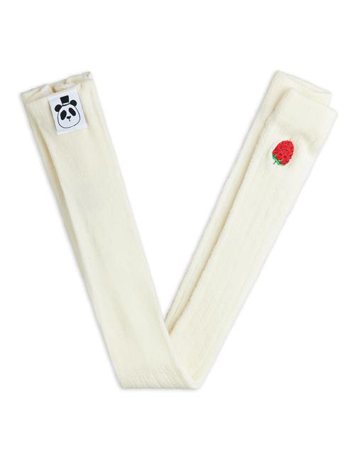 Mini Rodini Strawberry Pointelle-leggings  White 92/98 cm  Hvid  92/98 cm  kvinde