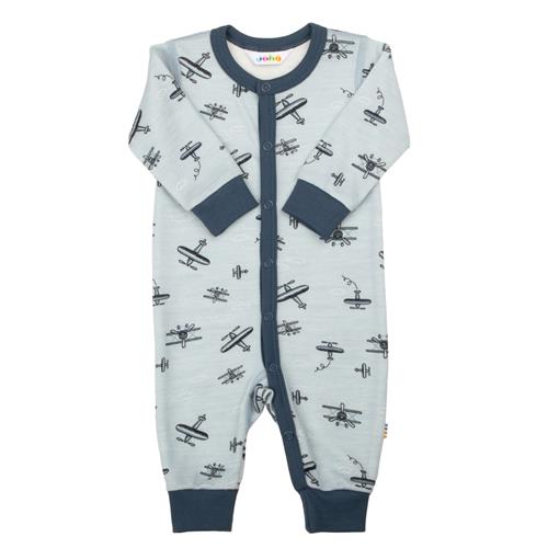 Joha Uld Onesie Light Blue  Light blue-70 cm Wool Blå  70 cm  mand