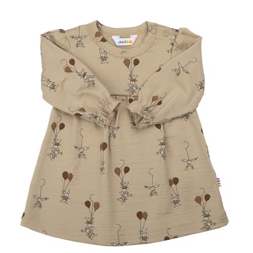 Joha A-formet Uldkjole Beige  Beige-80 cm Wool Beige  80 cm  kvinde