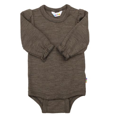 Joha Uldbaby Body Brown Melange  Brown Melange-60 cm Wool Brun  60 cm  Unisex