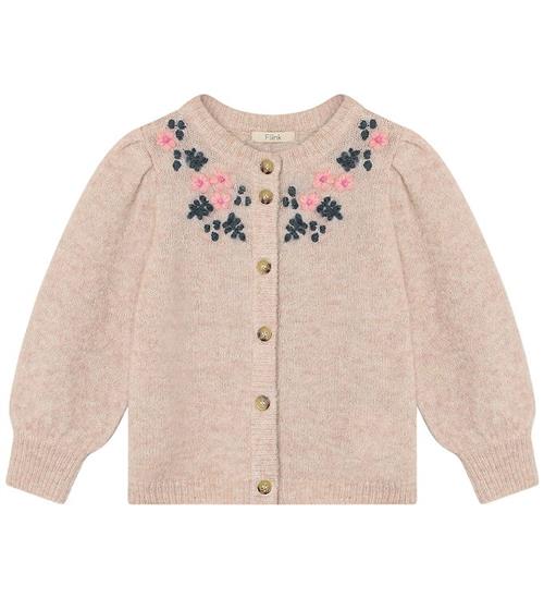 Fliink Cardigan - Strik - Uld/Nylon - Star - Peach Whip