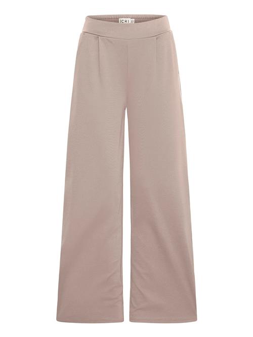 ICHI Bukser med lægfolder 'IXKate'  beige