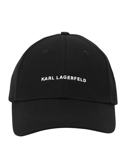 Karl Lagerfeld Hætte 'ESSENTIAL'  sort / hvid