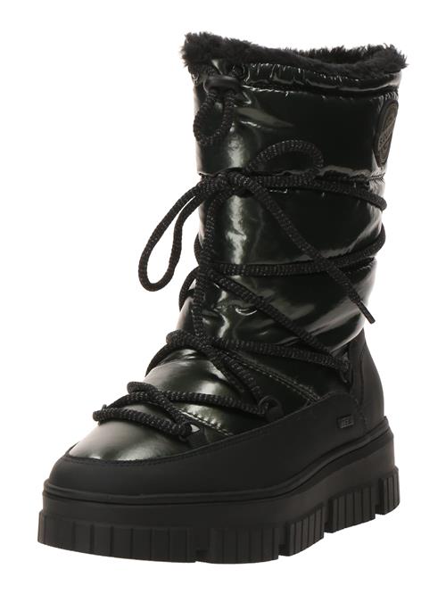 s.Oliver Snowboots  mørkegrøn / sort