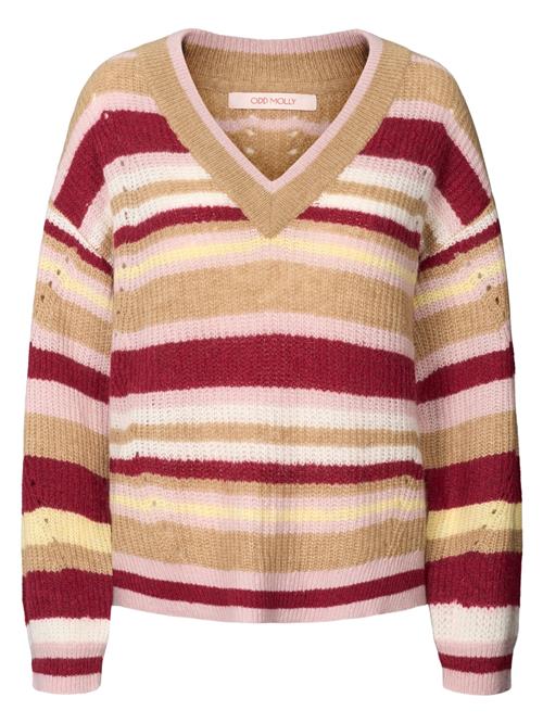 Odd Molly Pullover 'You Make Me Warm'  sand / lys pink / rød / hvid