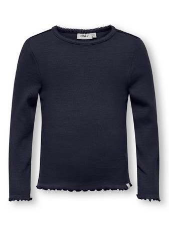 Se ONLY KIDS Rib Bluse Trinny Night Sky hos SmartKidz