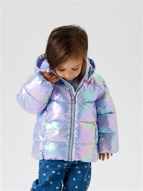 Se NAME IT Shiny Puffer Jakke Molina Pastel Lilac hos SmartKidz