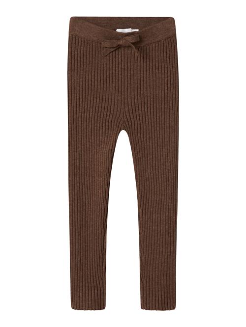 Se NAME IT Strik Leggings Nalia Peppercorn hos SmartKidz