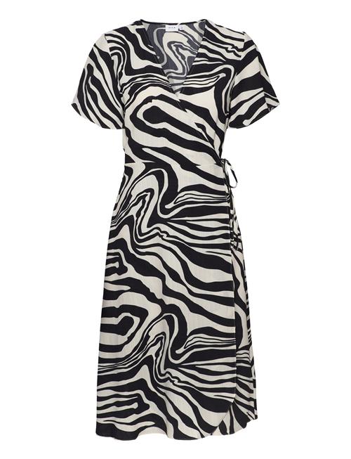 Vilovie S/S Wrap Midi Dress/Su - Noos Vila Black