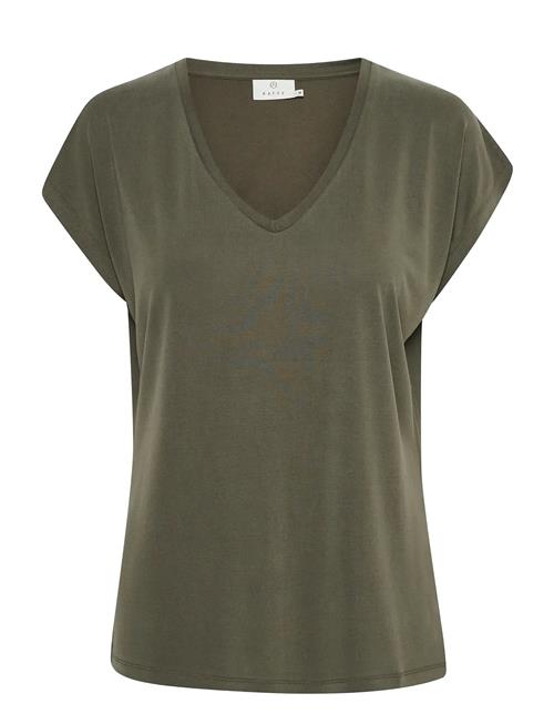 Kalise T-Shirt Kaffe Khaki