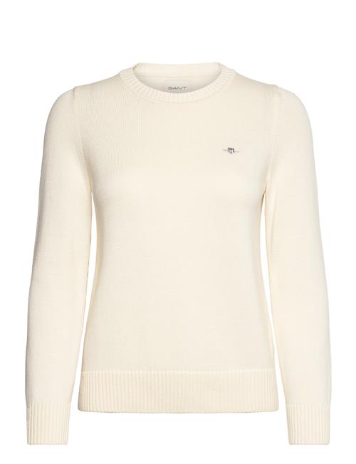 Classic Cotton C-Neck GANT Cream