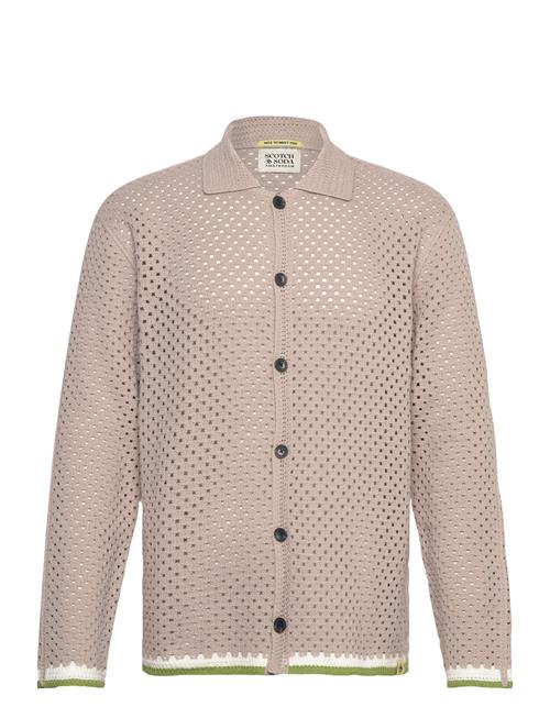 Crochet Long-Sleeved Shirt Scotch & Soda Beige