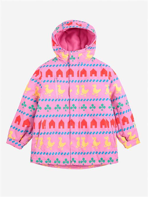 Bobo Choses Farm All Over Ski-anorak Fuchsia  Fuchsia 10-11 Years  Lyserød  10-11 år  kvinde