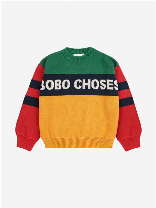 Bobo Choses Bobo Choses Color Block Jumper Multicolor  Multicolor 4-5 Years  Gul  4-5 år  mand