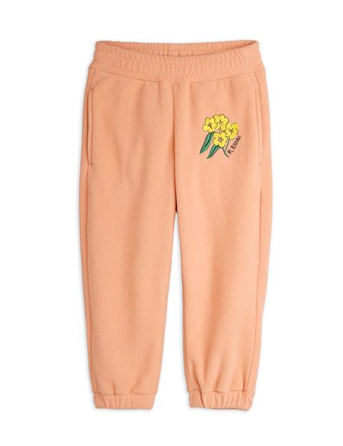 Mini Rodini Alpine Flowers Emb Fleece-bukser  Pink 80/86 cm  Lyserød  80/86 cm  kvinde