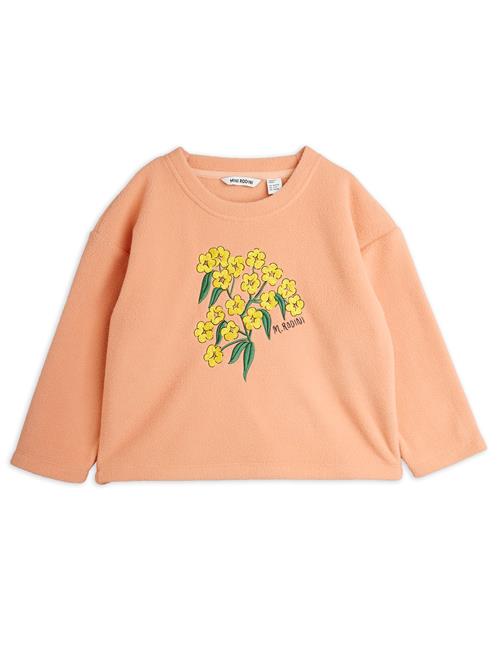 Mini Rodini Alpine Flowers Emb Langærmet Top  Pink 80/86 cm  Lyserød  80/86 cm  kvinde