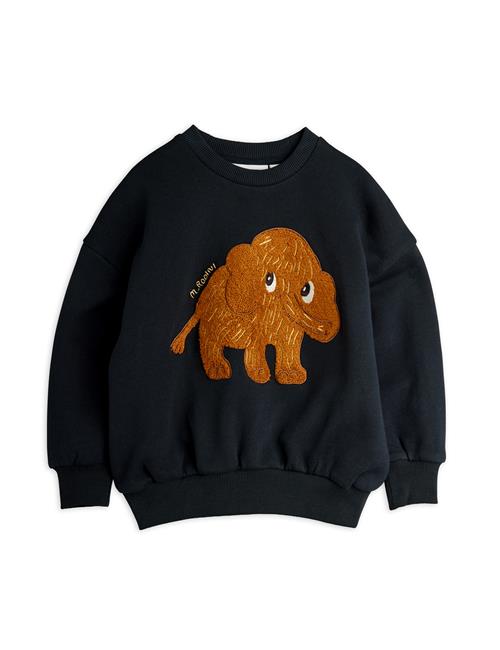 Mini Rodini GOTS Mammoth Sweatshirt I Chenille  Black 92/98 cm  Sort  92/98 cm  Unisex