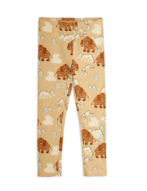 Mini Rodini GOTS Mammoth Leggings Beige  Beige 104/110 cm  Beige  104/110 cm  Unisex