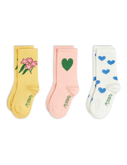 Mini Rodini Alpine Flowers 3-pak Sokker  Multi 20-23 EU  Hvid  20-23 EU  kvinde