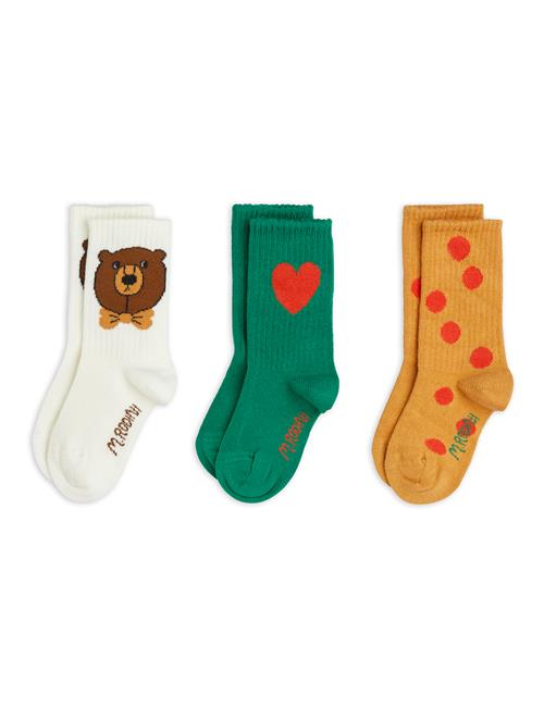 Mini Rodini Bear 3-pak Sokker  Multi 32-35 EU  Hvid  32-35 EU  Unisex
