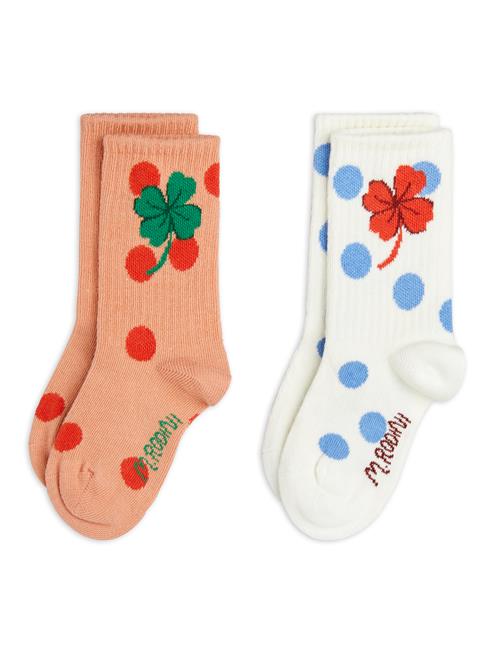 Mini Rodini Clover 2-pak Sokker Multi  Multi 36-39 EU  Lyserød  36-39 EU  kvinde