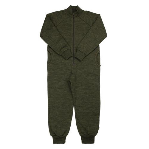 Joha Uld Onesie Moss Green  Moss green-70 cm Wool Grøn  70 cm  Unisex