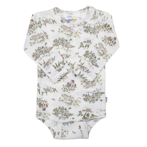 Joha Uldbaby Body Off White  Off white-90 cm Wool Hvid  90 cm  Unisex