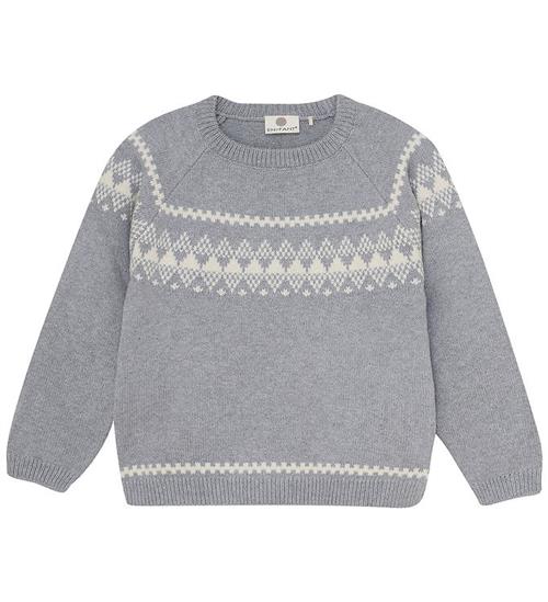 En Fant Bluse - Strik - Wool - Light Grey Melange