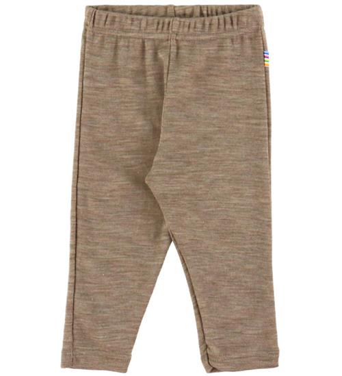 Joha Leggings - Uld/Silke - Beige Melange