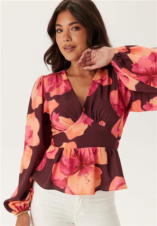 BUBBLEROOM V-neck L/S Blouse