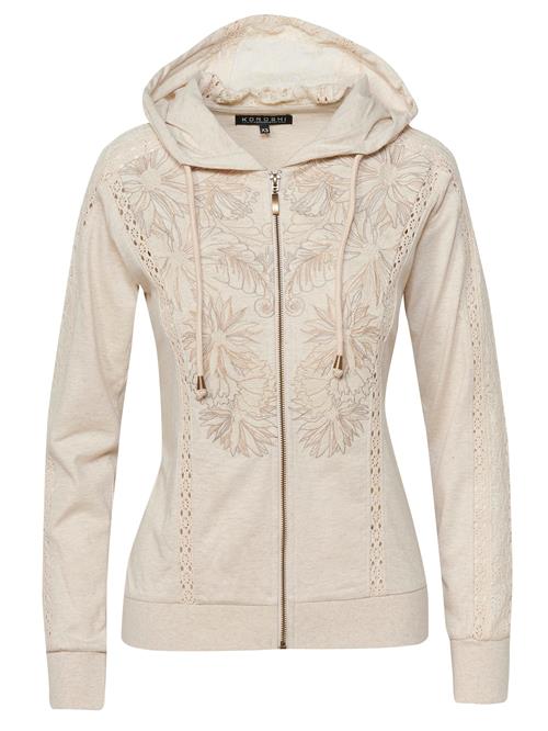 KOROSHI Sweatjakke  creme / chamois / sand