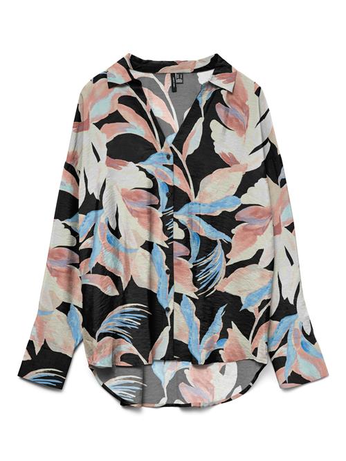 VERO MODA Bluse 'VMJOSIE'  beige / blå / pink / sort