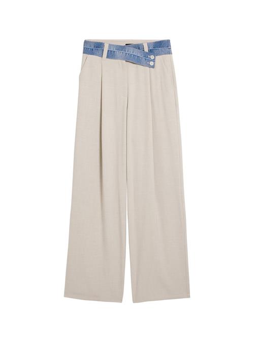 Desigual Bukser med fals  blue denim / hvid