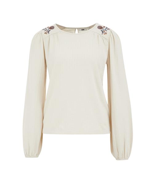 WE Fashion Bluse  blandingsfarvet / hvid