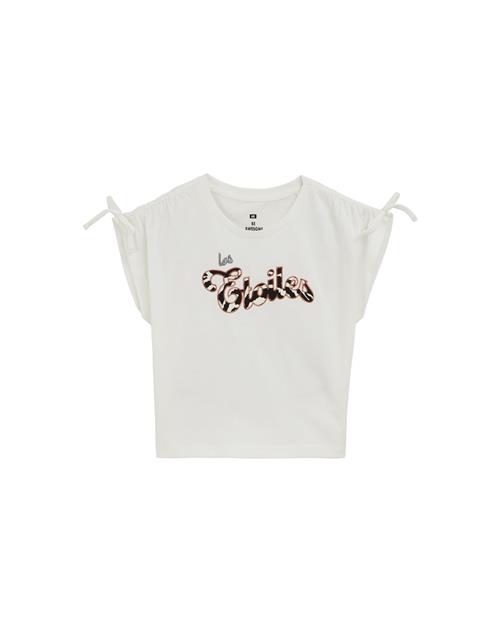 WE Fashion Bluser & t-shirts  brun / sort / hvid