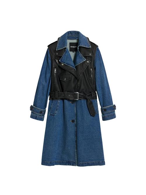 Desigual Overgangsfrakke  blue denim / sort