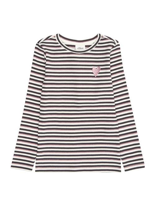 s.Oliver Bluser & t-shirts  lyserød / sort / hvid