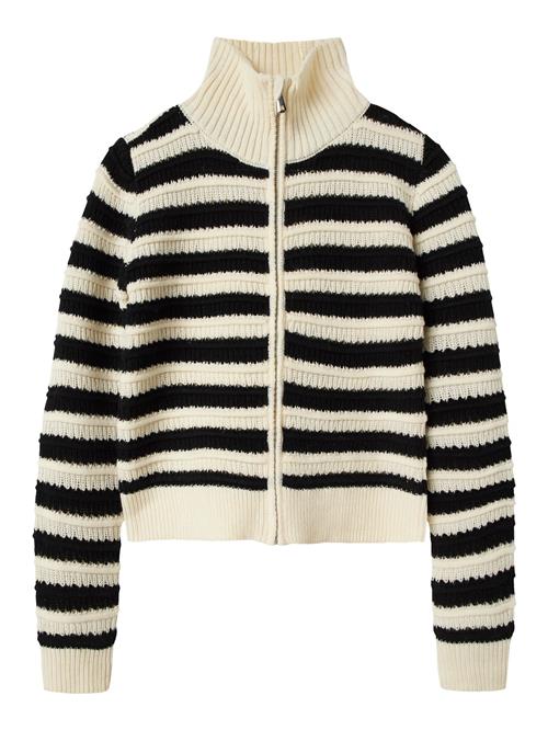 NAME IT Cardigan  sort / uldhvid