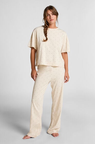 Hunkemöller Pyjamassæt Hvid