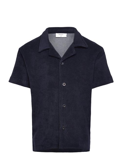 Graugust Terry Ss Shirt Grunt Navy