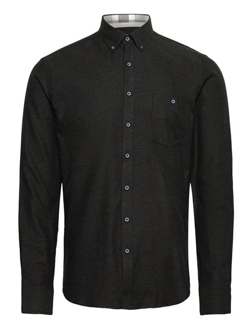 Mélange Brushed Shirt L/S - Regular Lindbergh Green